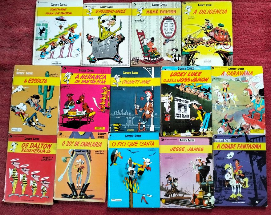BD Lucky Luke Capa Dura 14 livros