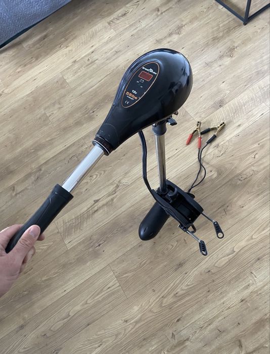 SILNIK ELEKTRYCZNY zaburtowy do łodzi pontonu METEOR 55lbs Great White