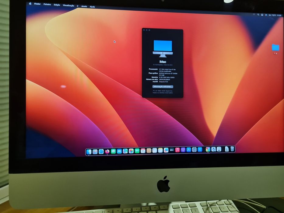 Apple iMac 21,5 com um ssd 480
