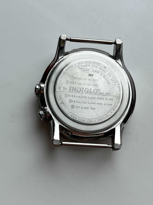 Вінтажний годинник Timex Expedition Alarm Compass indiglo — M9.
