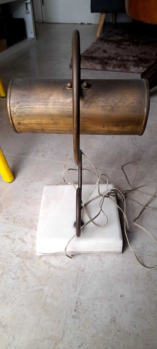 Candeeiro antigo base de mármore