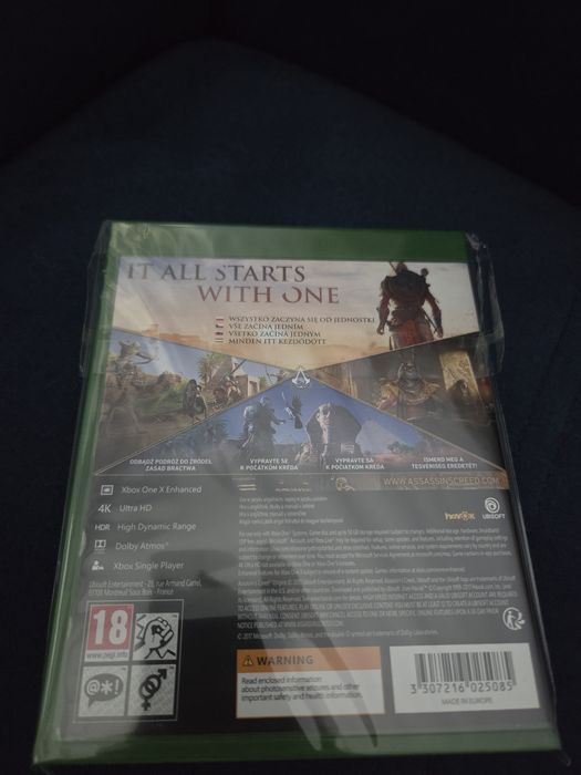 Assassins Creed Origins pl xbox folia zastępcza