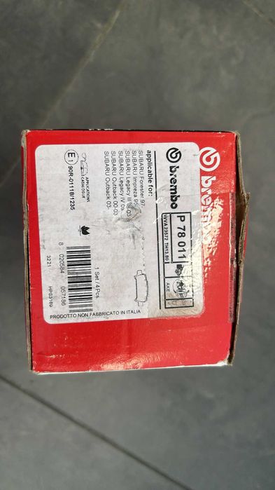 Klocki Hamulcowe Brembo P 78 011 Subaru Impreza Legacy Forester [3200]