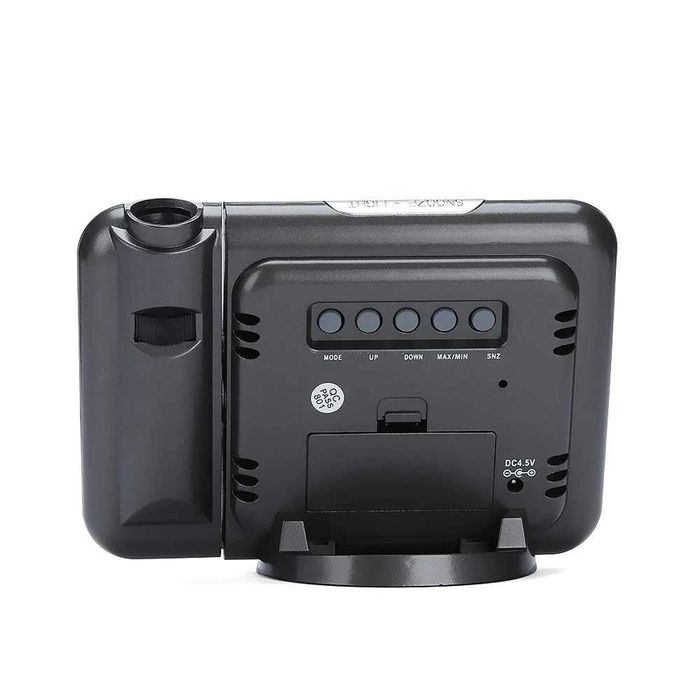 Zegar Budzik z projektorem cyfrowa stacja pogodowa