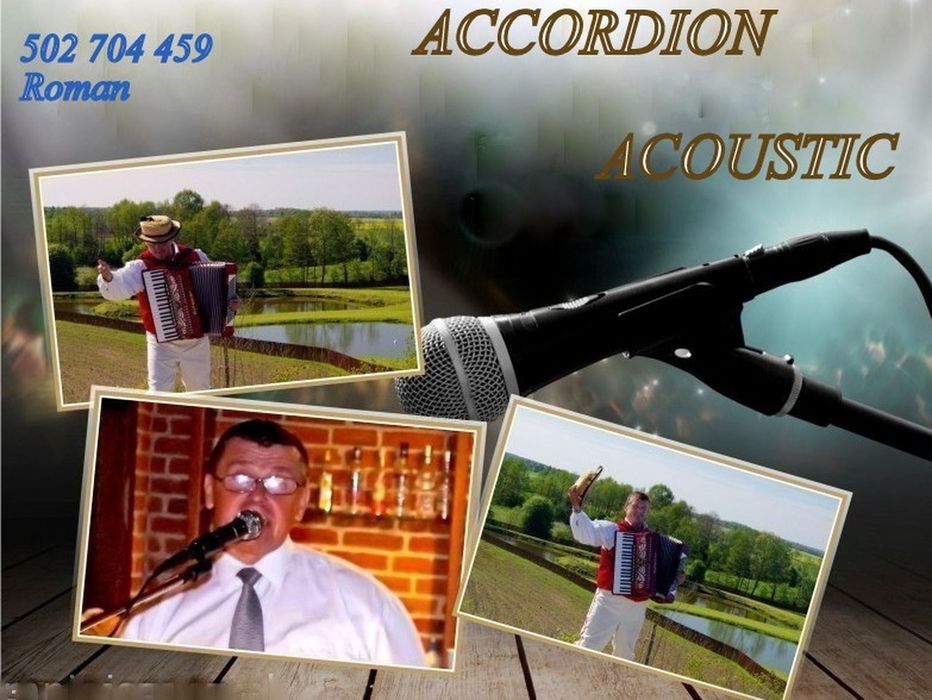 Akordeonista 100% zabawy.