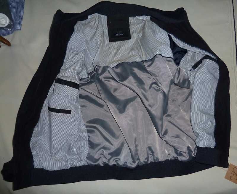 Blusão novo de camurça azul escura HI Buxter 58 / 3XL