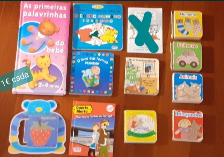 Livros infantis variados