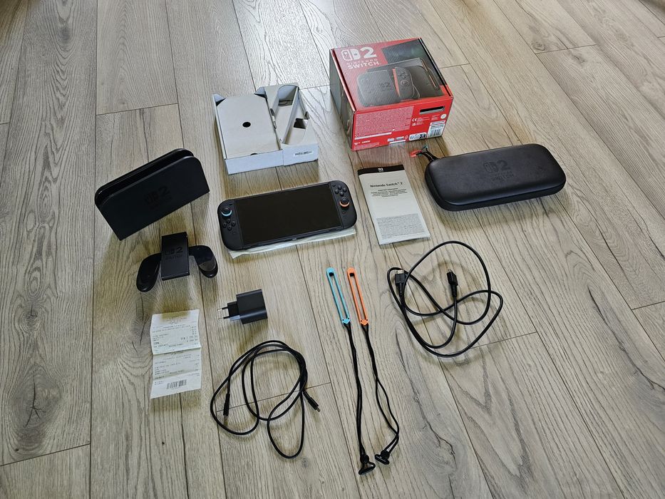 Nintendo Switch 2 GWARANCJA ROK Cały Zestaw Komplet + ETUI + GRY Mario Pokemon Fortnite Disney Speedstorm Szybka Wysyłka PARAGON