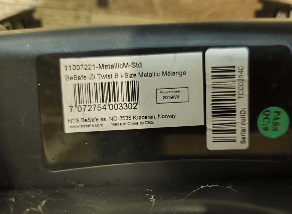 Fotelik dla dziecka IsoFix