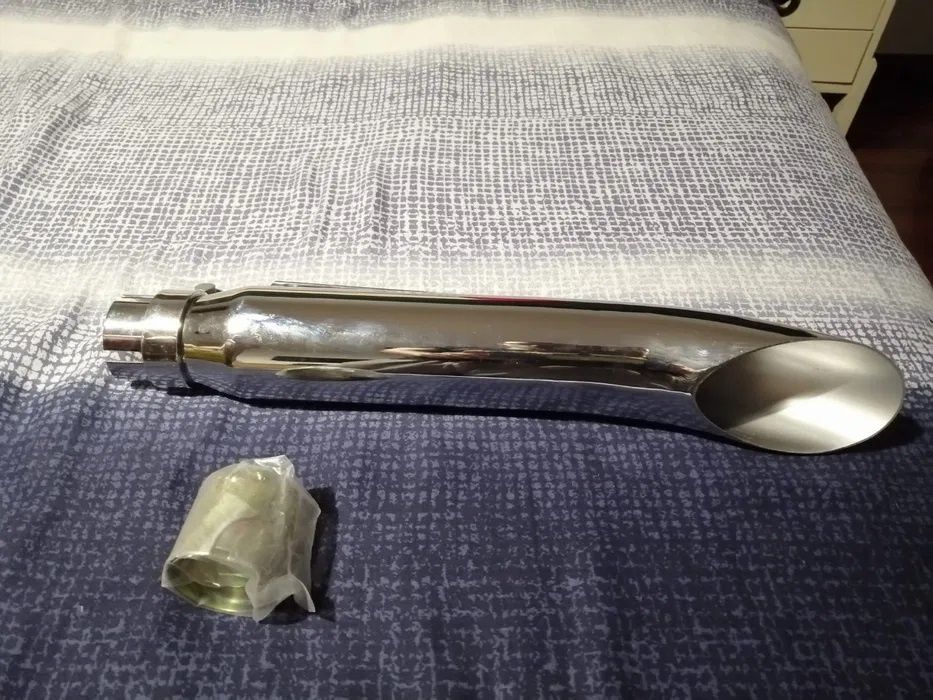 Tubo de escape de mota novo