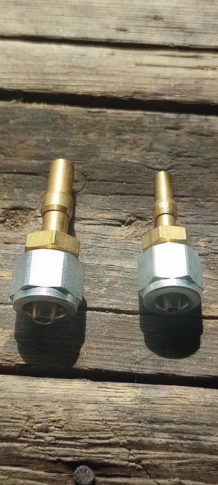 Прямий штуцер для термопластіковой трубки d6-d8.для гбо.