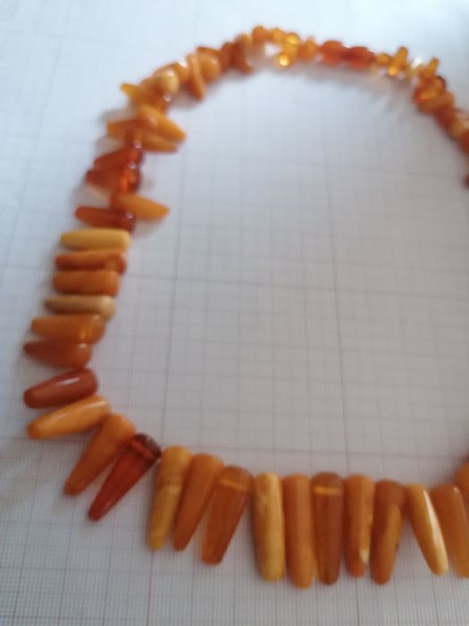 Naszyjnik bursztyn stary