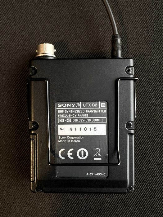 Sony UTX-B2 nadajnik UHF mikroport bodypack blok 38 606-630 MHz