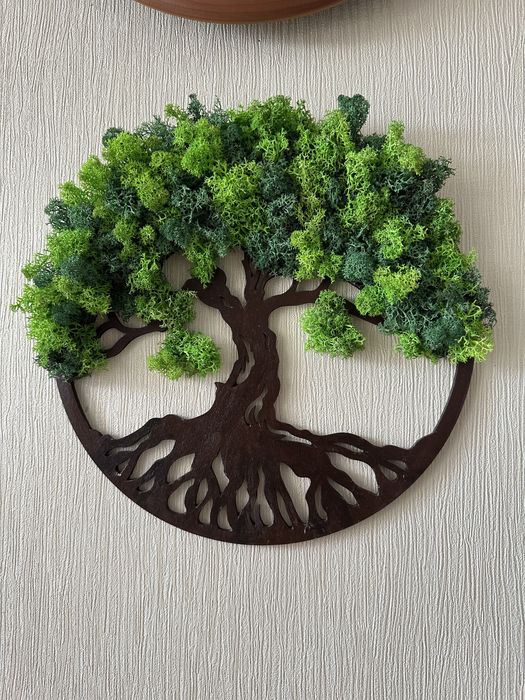 Дерево життя з норвезьким стабілізованим мохом. Вічний декор