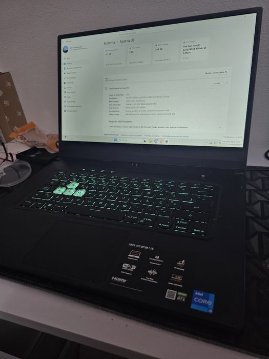 Asus tuf rtx 3050 i5 24gb de ram aceito troca