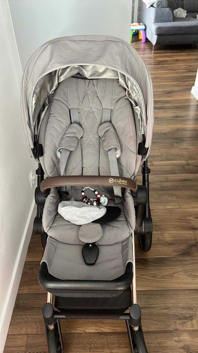Wózek Cybex Priam 2.0 3 w 1  Soho Gray- duży zestaw