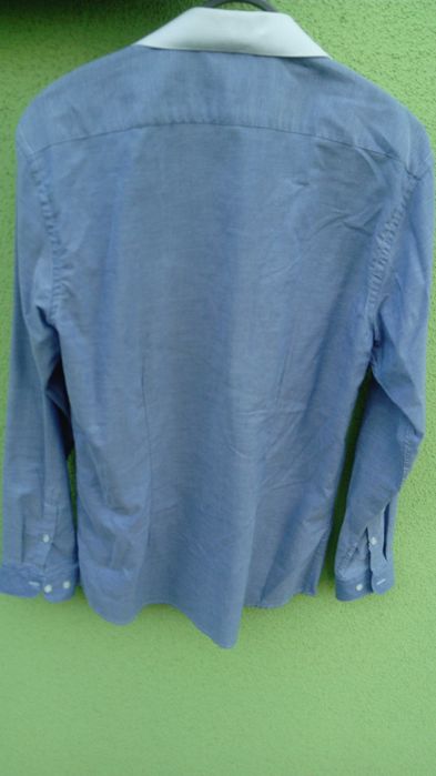 koszula GEORGE 41 niebieska biały kołnierzyk