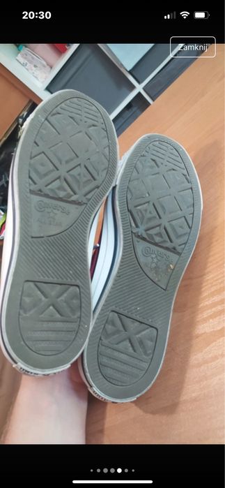 Czerwone trampki męskie Converse buty sportowe