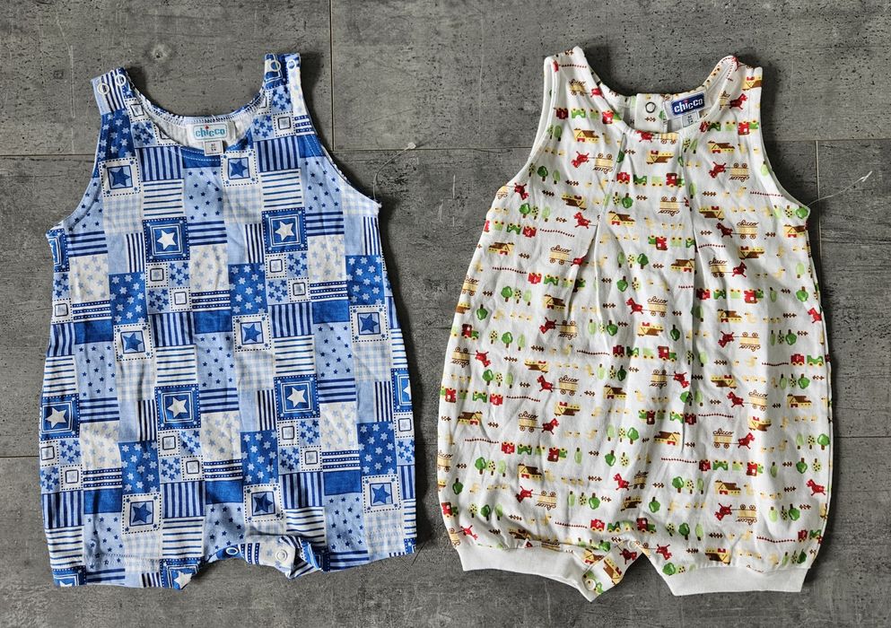 Zestaw 2 nowe krótkie body na lato Chicco 68