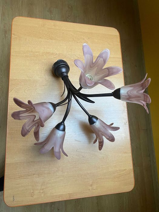 Lampa sufitowa kwiecista