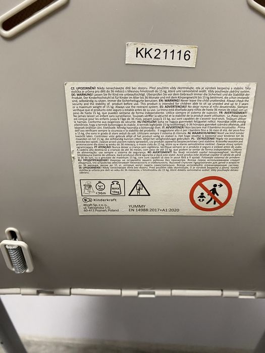 Стілець для годування Kinderkraft Стульчик для кормления