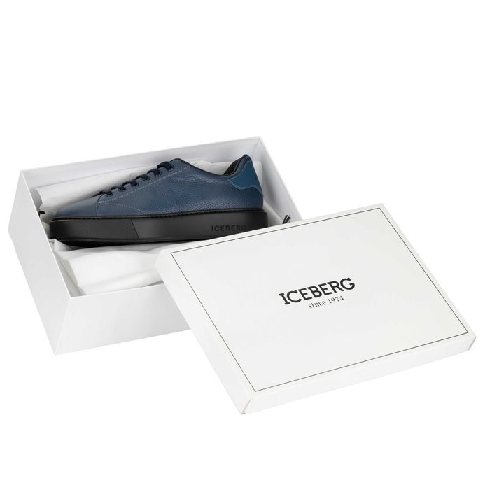 ICEBERG markowe włoskie sneakersy NOWOŚĆ BLUE