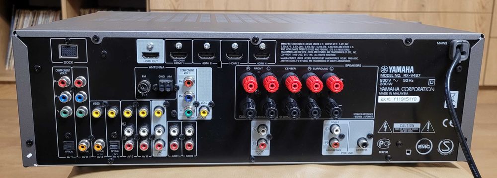 Yamaha RX-V467 amplituner 5.1 HDMI pilot super stan