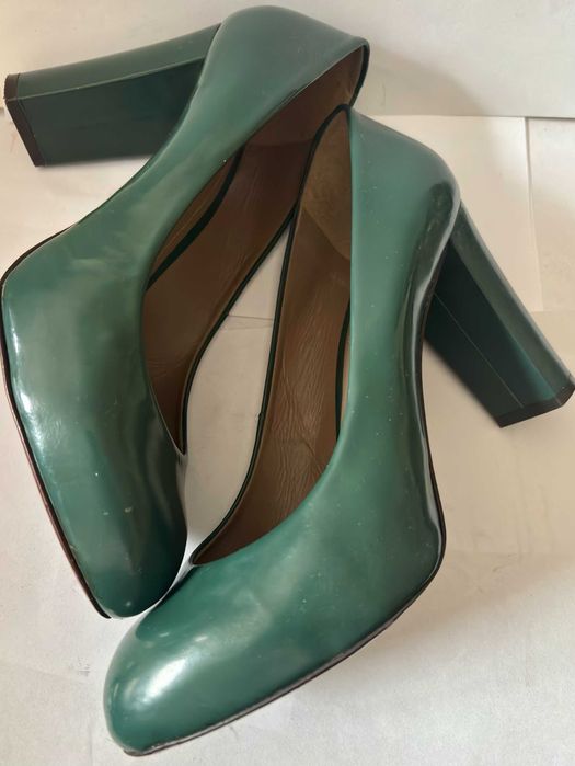 GEOX czółenka, szpilki na słupku czerwona podeszwa