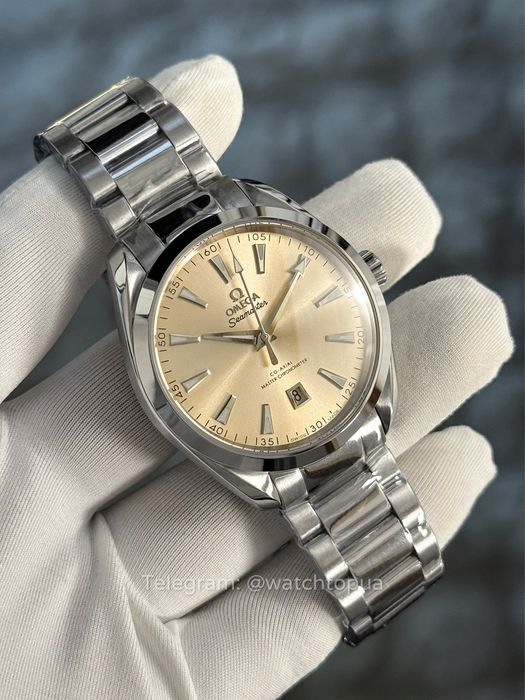 Годинник Omega Seamaster Aqua Terra 41 мм — Champagne Dial Омега