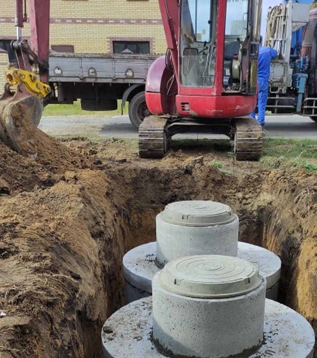 Септик, копка вигрібної ями під ключ, каналізація. 6-18 м3