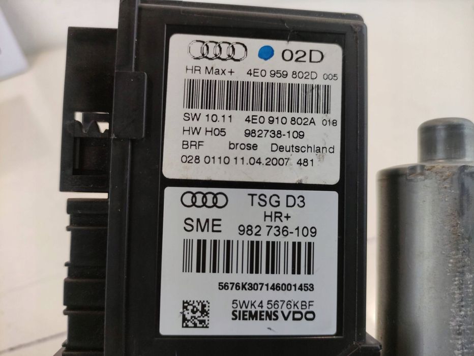 audi a8 d3 silniczek podnoszenia szyb prawy tył 4e0959802d