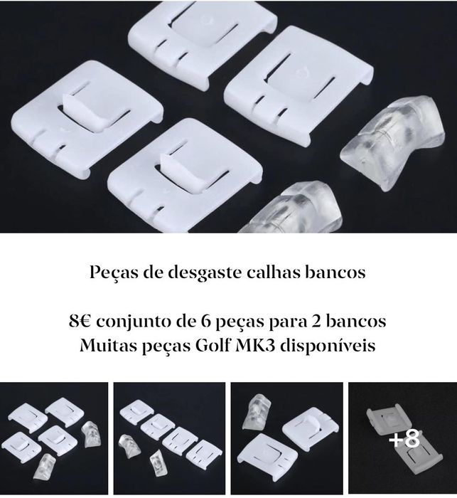 Peças NOVAS Golf 3 (Porta copos USA reservatório clips centros jantes)