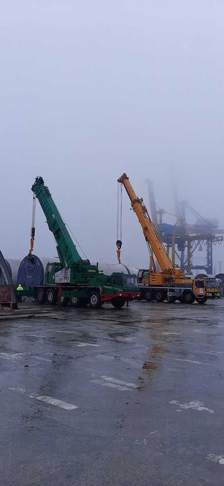 Крани автомобільні та гусеничні в оренду вантажопідємністю 45-200 тонн