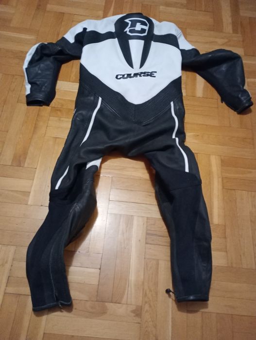 Kombinezon motocyklowy  skórzany COURSE jednoczęściowy