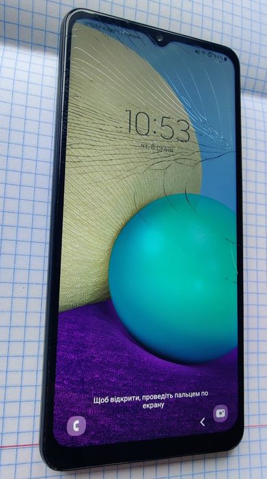 Samsung a02 битий екран