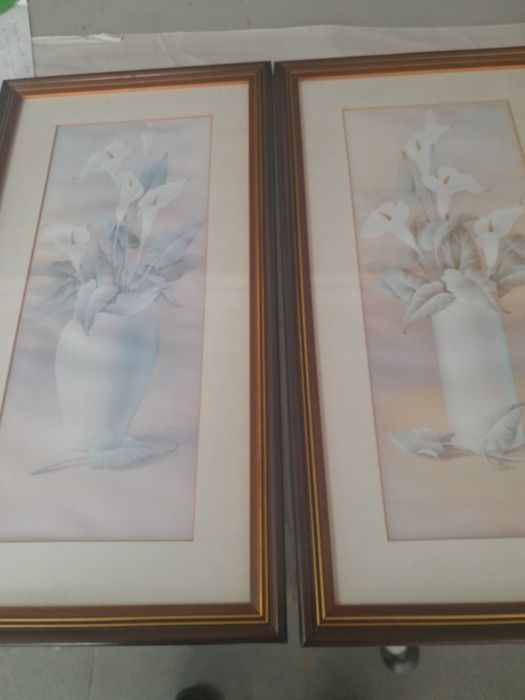 2 molduras com imagens estetica decorativa