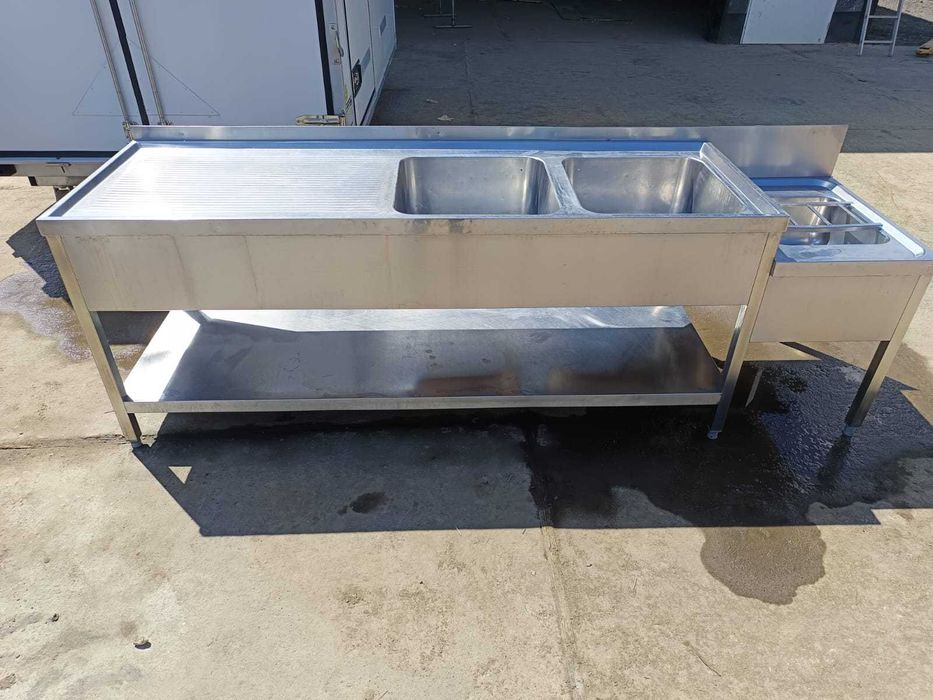 Zlew gastronomiczny nierdzewny