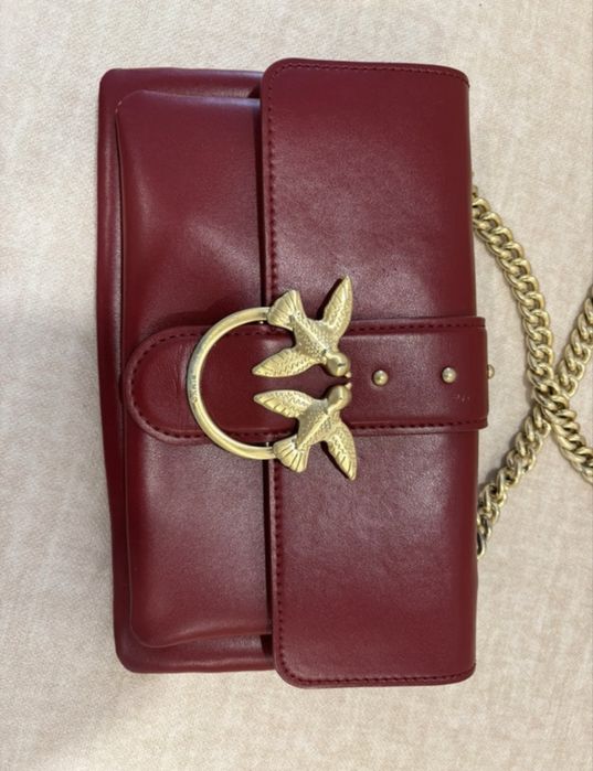Mala Pinko Bordeux pouco uso original