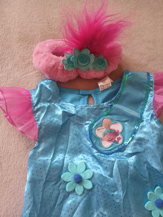 Платье сукня з пов'язкою trolls троллі розочка трояндочка