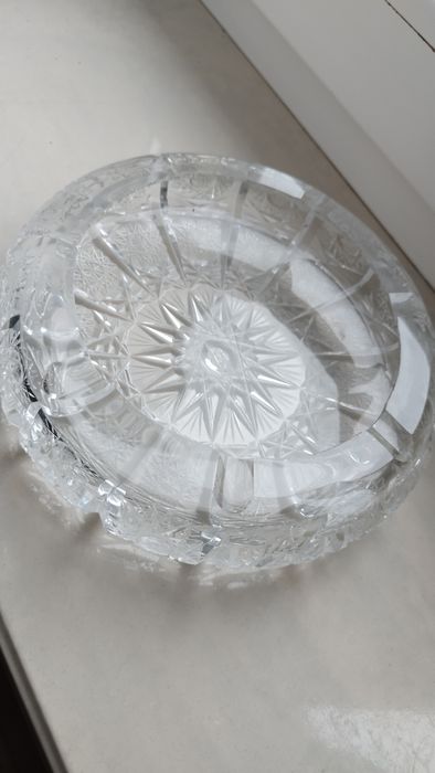 Duza popielniczka kryształowa