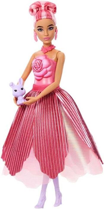 Барби Красная роза Barbie Petal Pop Rose Dress JMF59 Барбі Червона троянда