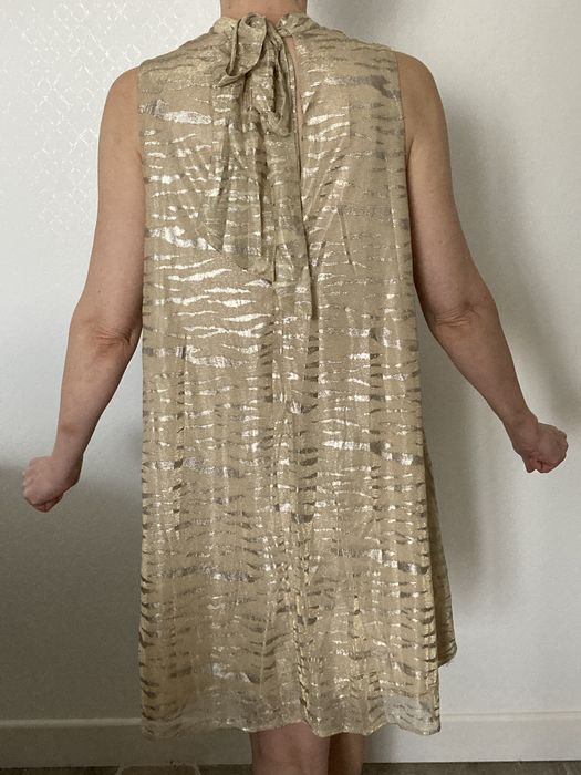 Zlota sukienka koktajlowa rozm.S/36