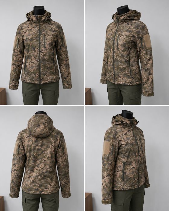 Тактична куртка SoftShell AkinciLar MM14 / піксель жіноча M