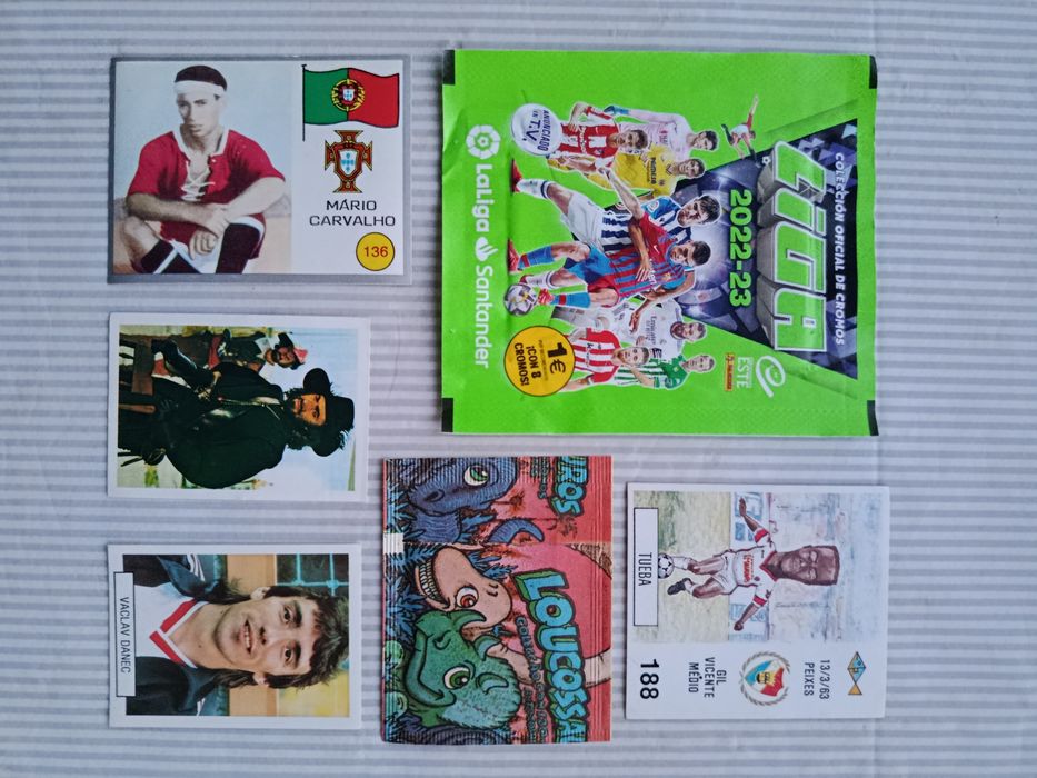 Lote de CROMOS  Antigos  e  SAQUETAS  Seladas