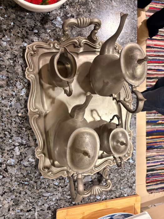 Conjunto Chá Estanho puro