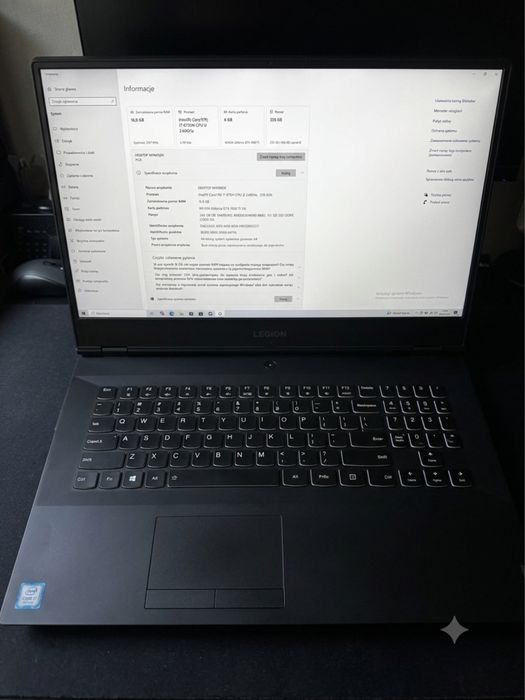 Lenovo Legion Y540 17 cali + gratis