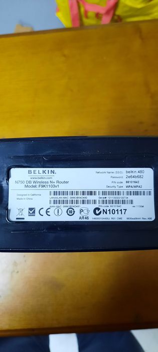 Router belkin f9k1103