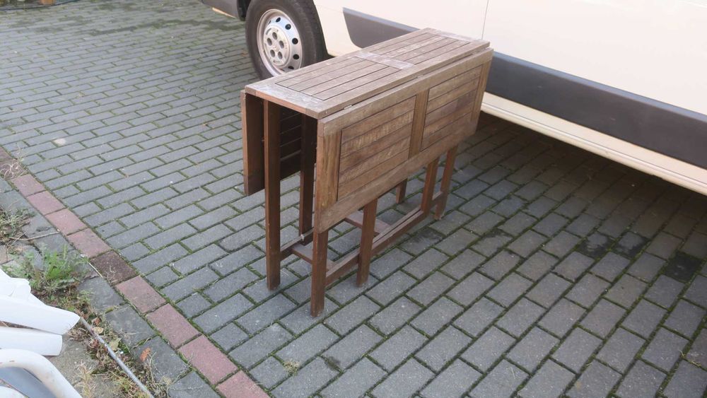 Stół składany drewniany ogrodowy