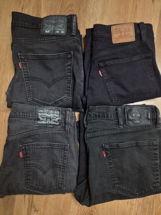 4x Levi’s Jeansy Męskie (501, 512 i inne) – możliwość zakupu pojedynczo lub całego zestawu vintage y2k