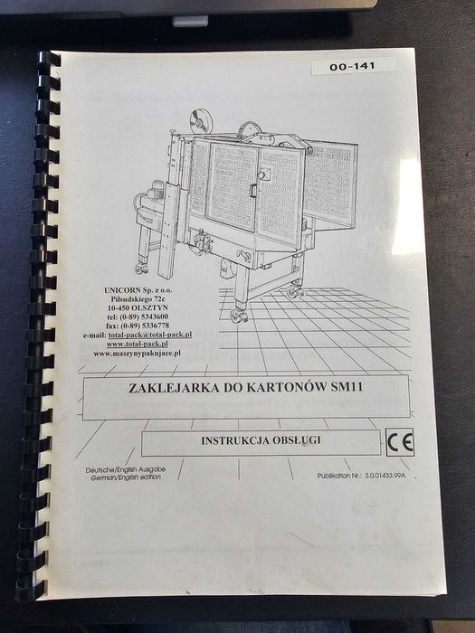 Zaklejarka do kartonów SIAT SM11 klejarka